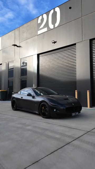 Matte black Maserati GranTurismo