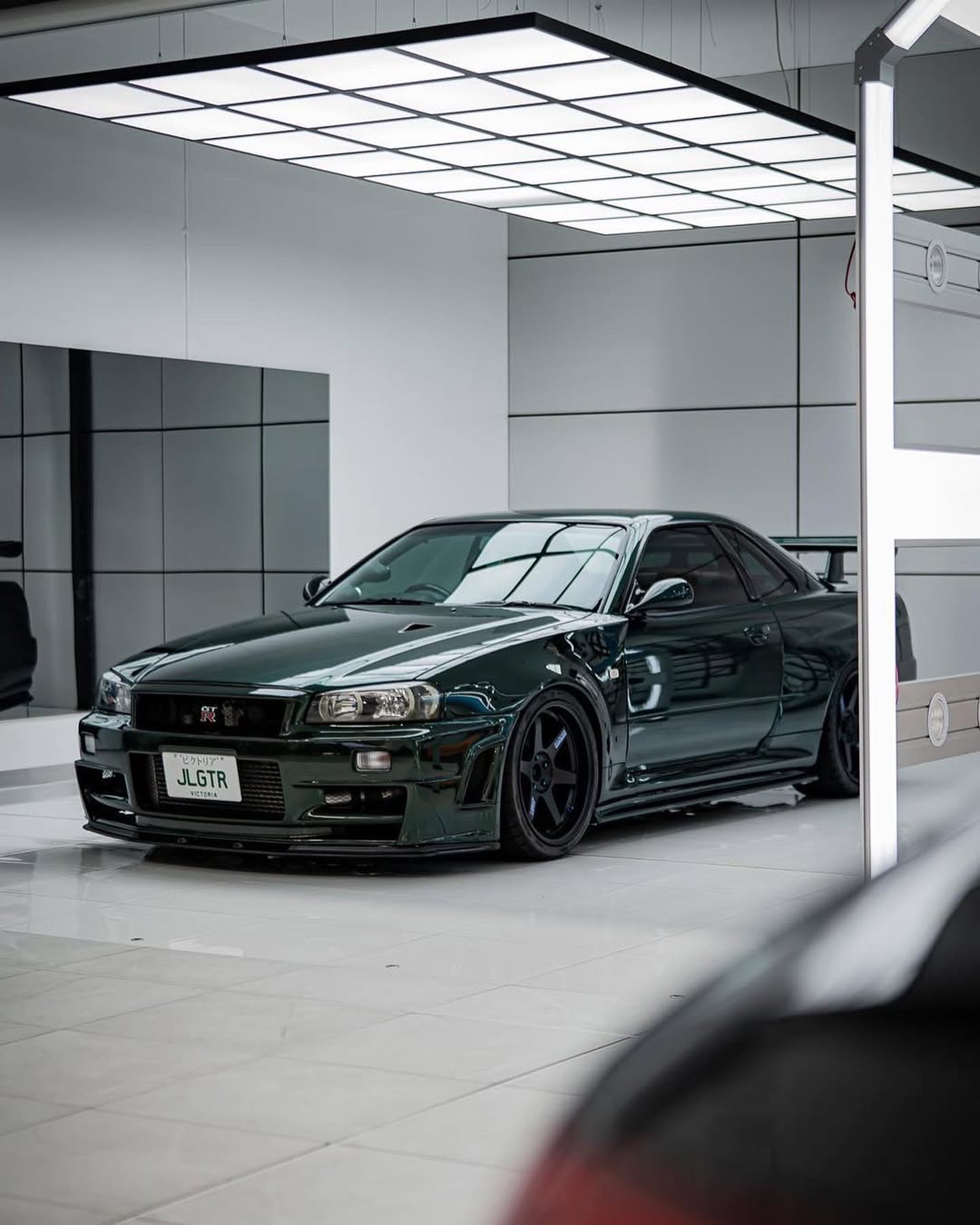 Green Nissan Skyline GT-R R34
