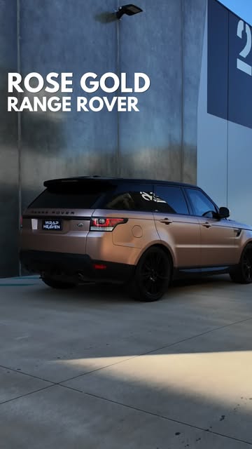 Rose gold Range Rover Sport